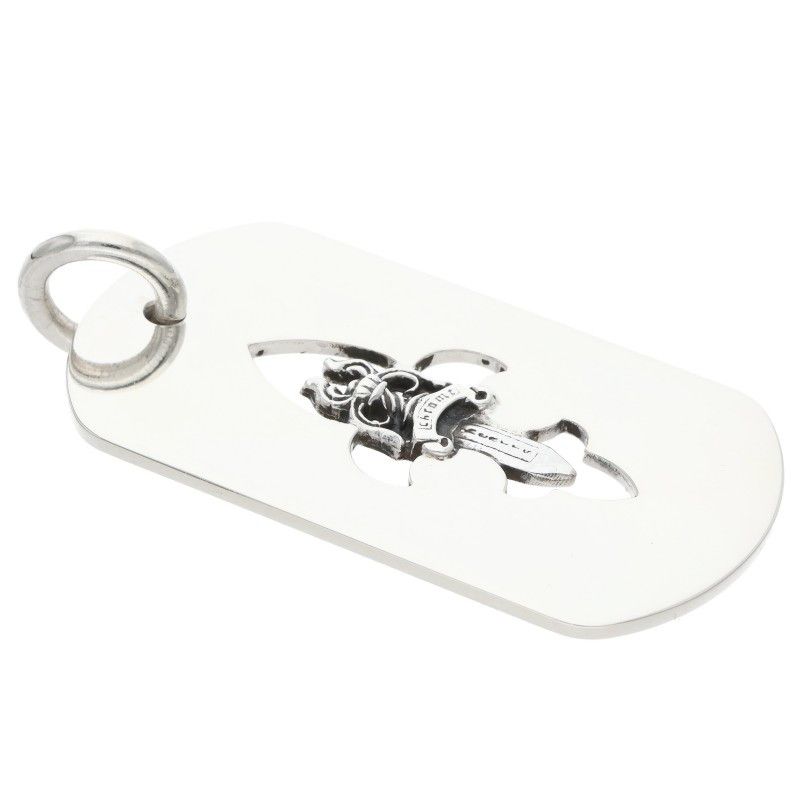 Chrome Hearts D Tag Lrg Fle Dag Fudaga Dog Tag Large Necklace Top