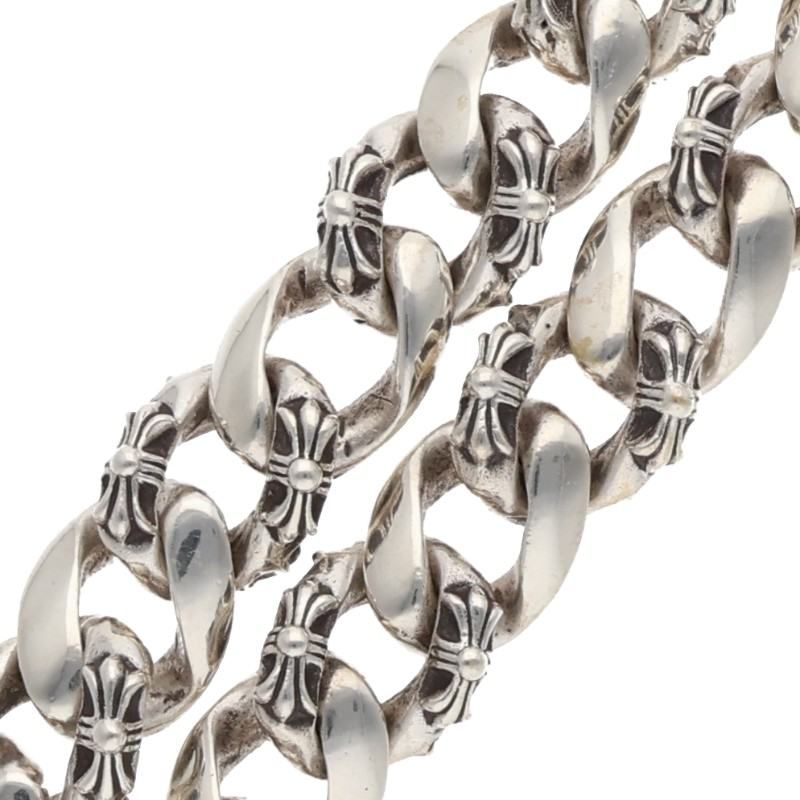 Chrome Hearts Fancy 1 Clip Short Silver Wallet Chain