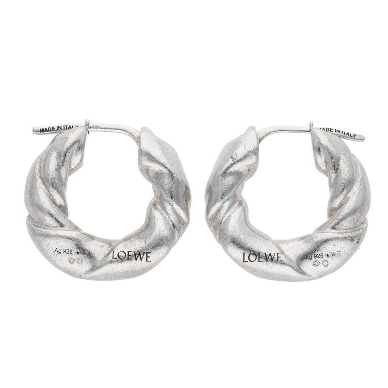Loewe Napa Twist Silver Earrings