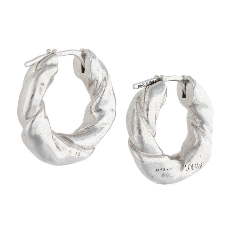 Loewe Napa Twist Silver Earrings