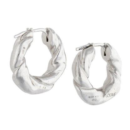 Loewe Napa Twist Silver Earrings