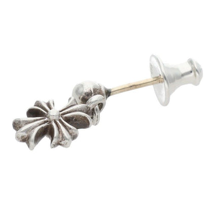 Chrome Hearts Tny CH Pls 1 Tiny Ech Plus Drop Silver Earrings