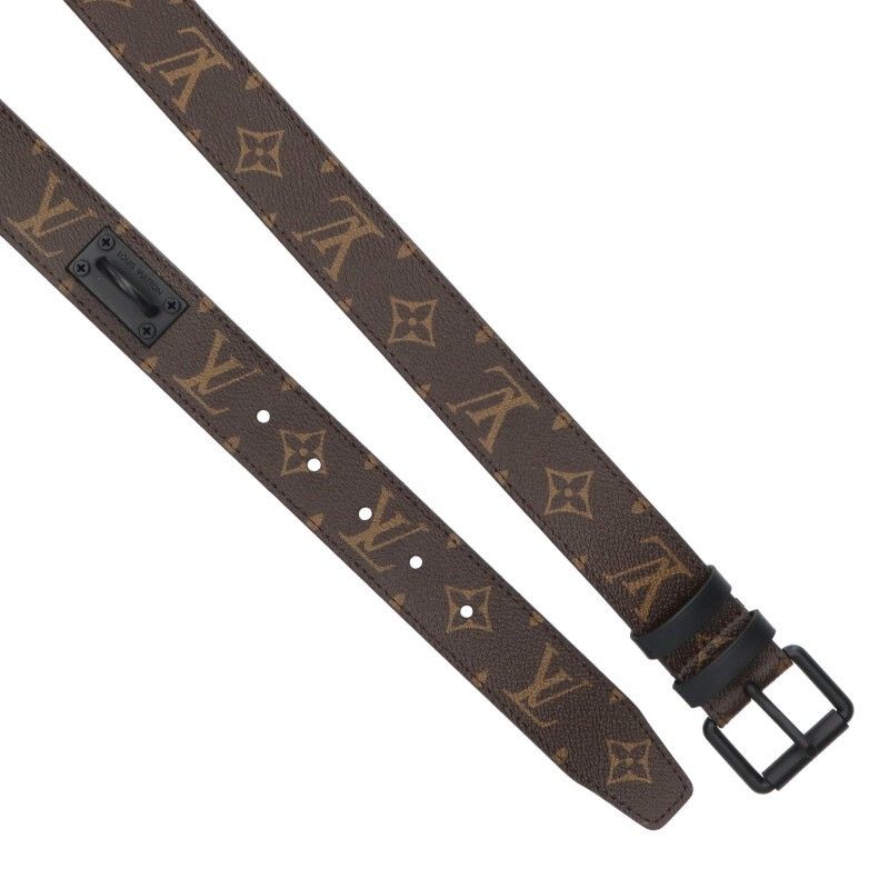 Louis Vuitton Ceinture Signature Monogram Leather Chain Decoration Belt 95
