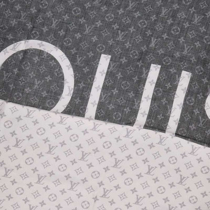 Louis Vuitton Monogram Cashmere Silk Large Shawl Scarf