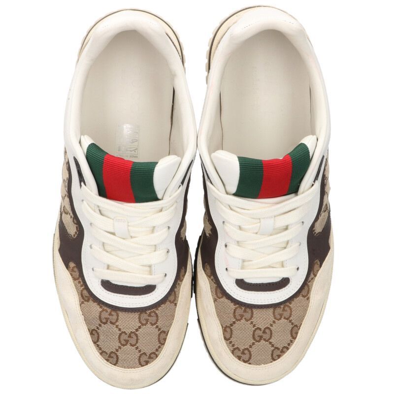 Gucci Reweb GG Canvas Low Cut Sneakers 8.5