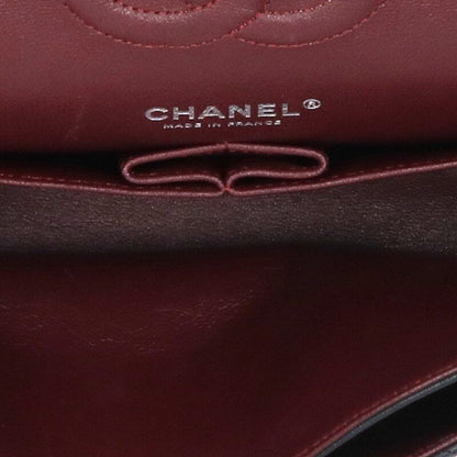 Chanel Quilted 25 Lambskin Double Flap Chain Shoulder Bag 25