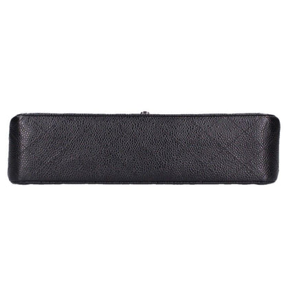 Chanel Quilted 25 Caviar Leather Double Flap Chain Shoulder Bag 25