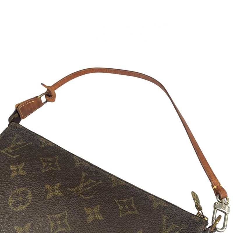 Louis Vuitton Monogram Pochette Accessoires Handbag Brown