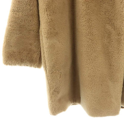 Max Mara Studio Reversible Coat Mid Length 38 Beige Black