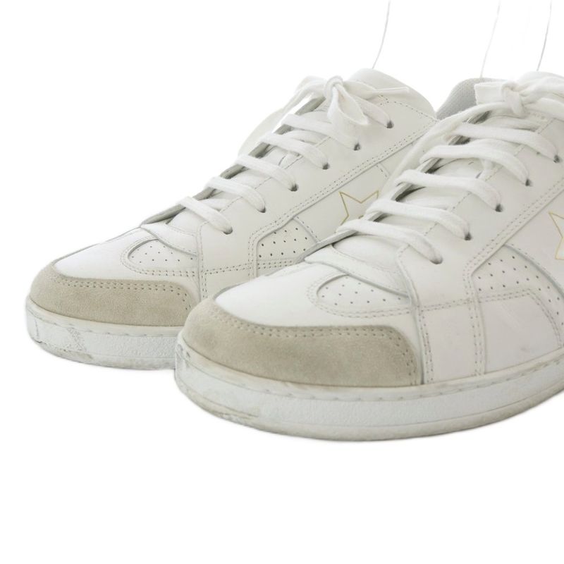 Dior Star Sneakers Low Cut Leather 38 White