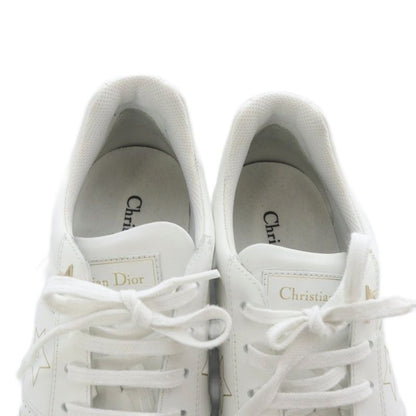 Dior Star Sneakers Low Cut Leather 38 White