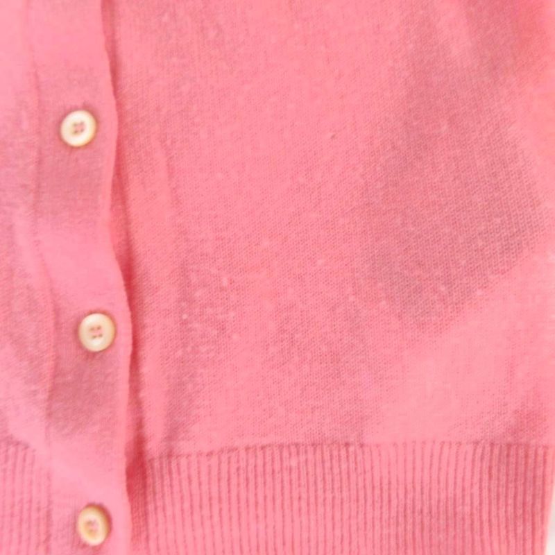 Miu Miu Miu Cashmere Knit Cardigan Bolero Bijoux Long Sleeve 36 Pink