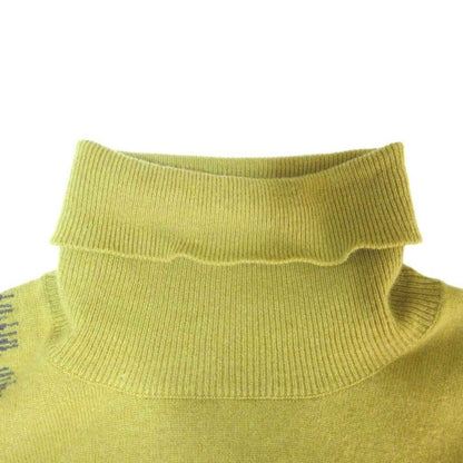 Hermes Cashmere Wool Turtleneck Knit Gradient Sweater XS Yellow Gray