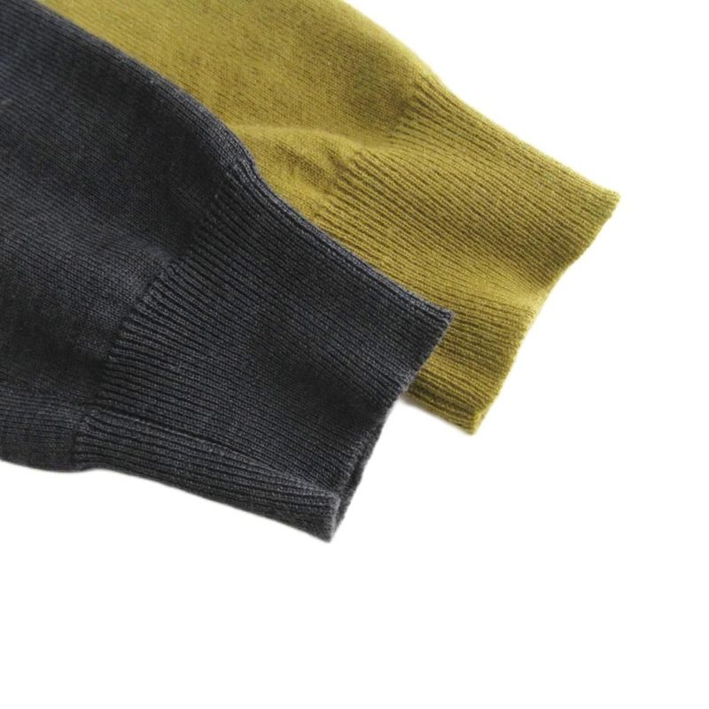 Hermes Cashmere Wool Turtleneck Knit Gradient Sweater XS Yellow Gray