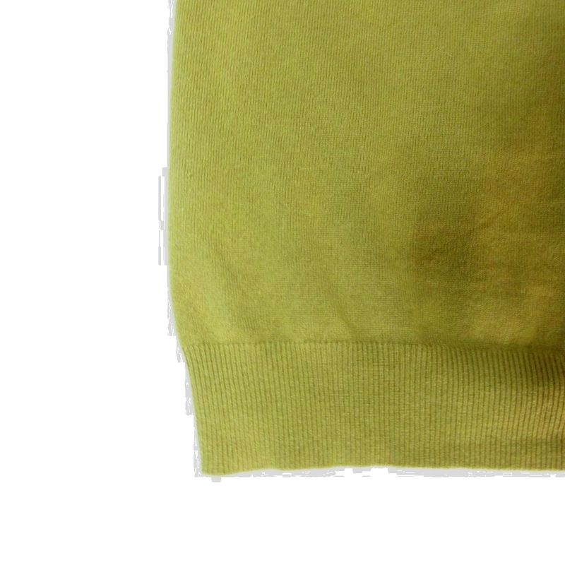 Hermes Cashmere Wool Turtleneck Knit Gradient Sweater XS Yellow Gray