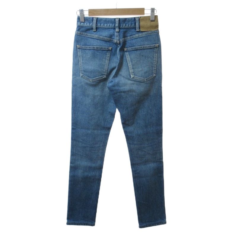 Celine Hedi Slimane Era Skinny Denim Jeans Tapered Pants Indigo Blue