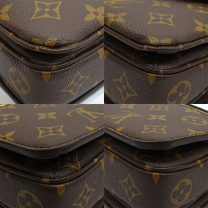 Louis Vuitton Pochette Metis East West Shoulder Bag Monogram Canvas Gold