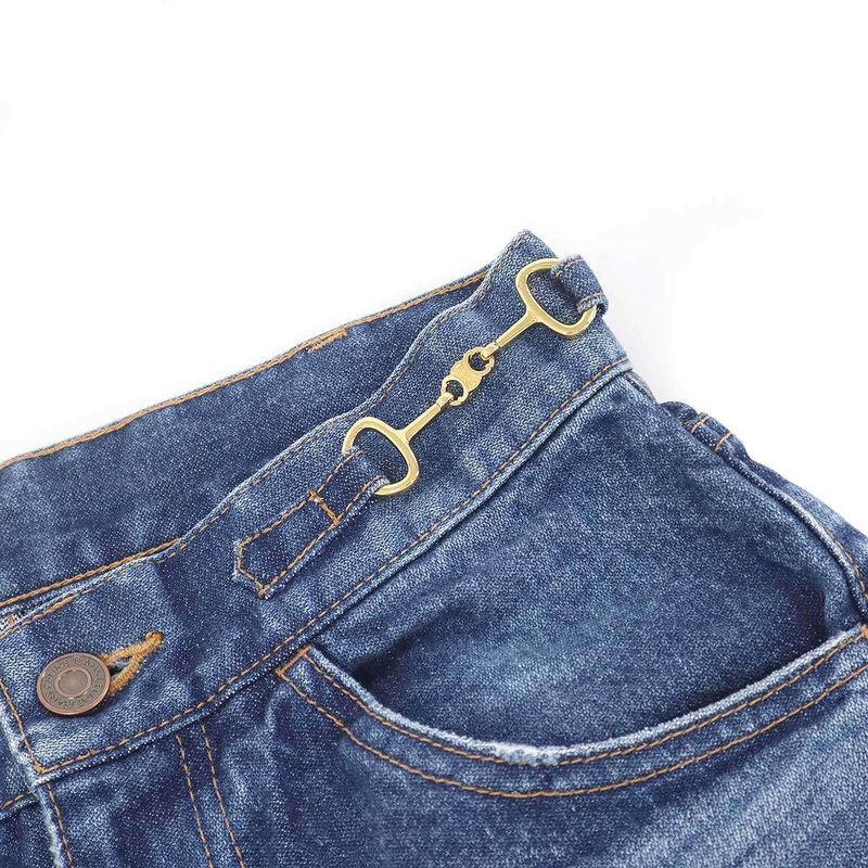 Celine Dylan Triomphe Chain Denim Pants Indigo 26