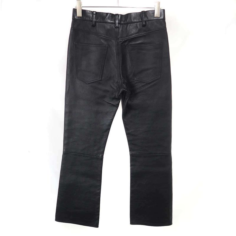 Celine Dylan Leather Pants Black 46