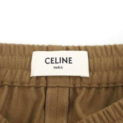 Celine Straight Jogging Pants Cashmere Flannel Brown 34