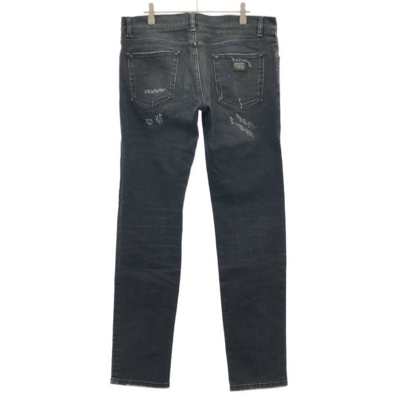 Dolce & Gabbana Damage Repair Denim Pants Black 50