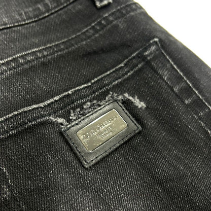 Dolce & Gabbana Damage Repair Denim Pants Black 50