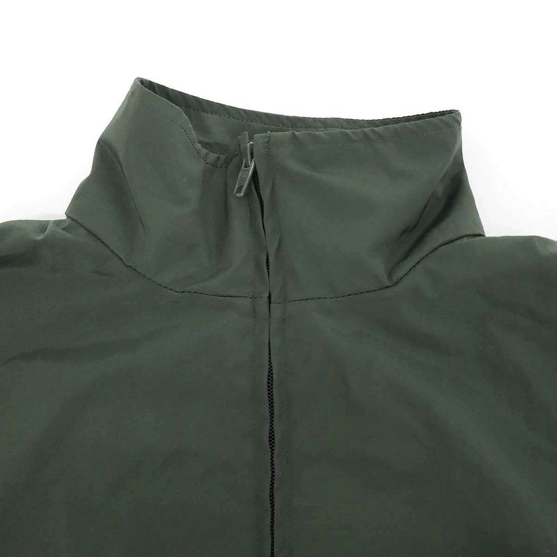 Balenciaga Back Taping Logo Zip Up Jacket Green Xxs