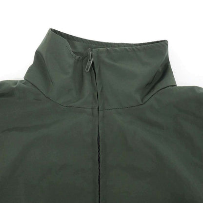 Balenciaga Back Taping Logo Zip Up Jacket Green Xxs