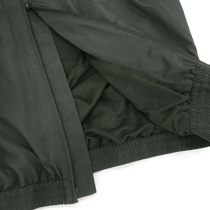 Balenciaga Back Taping Logo Zip Up Jacket Green Xxs
