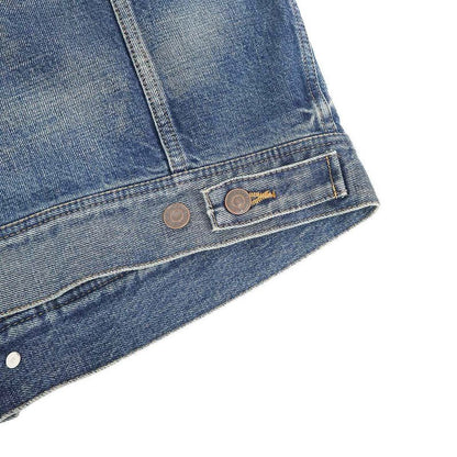 Celine Strange Studded Denim Vest Indigo