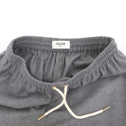 Celine Straight Jogging Pants Cashmere Flannel Gray 34