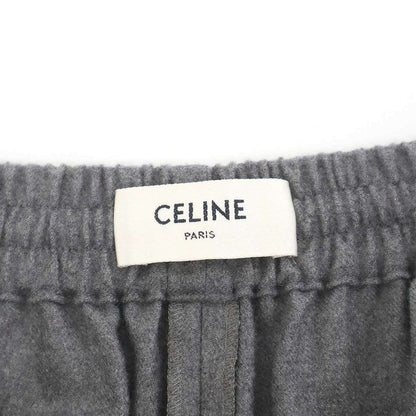 Celine Straight Jogging Pants Cashmere Flannel Gray 34