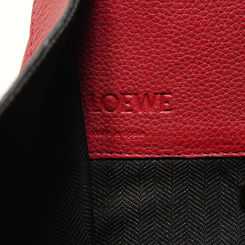 Loewe Handbag Hammock Leather Red