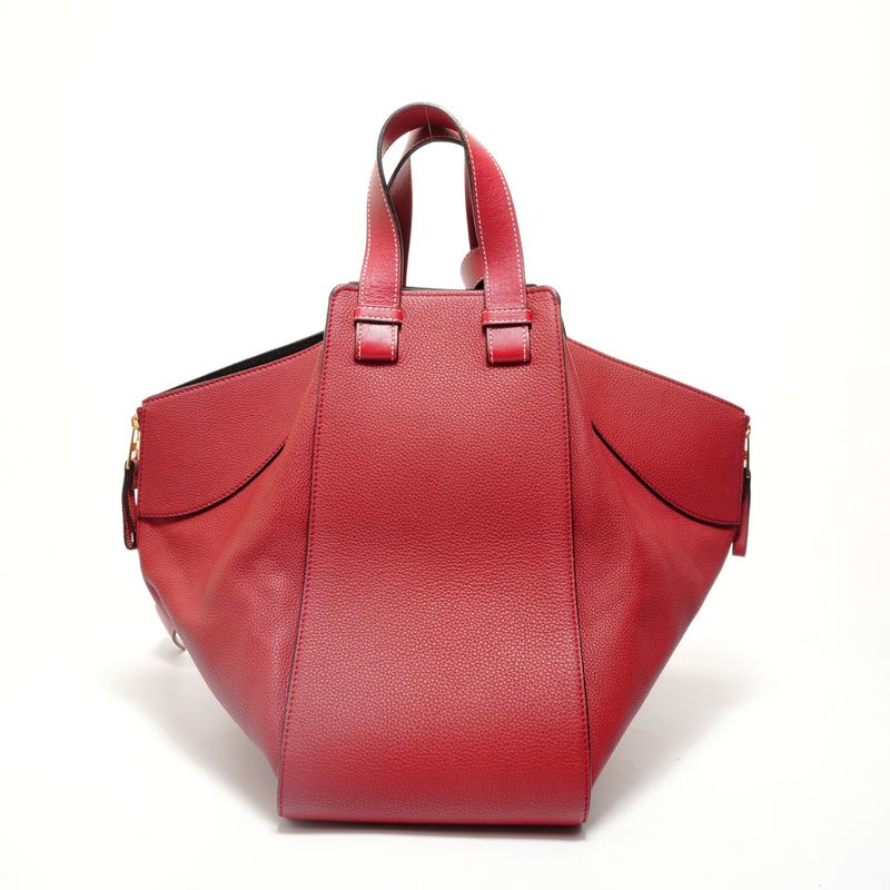Loewe Handbag Hammock Leather Red