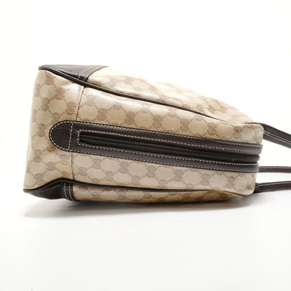 Gucci Boston Bag Sherry Line GG Crystal Gold Canvas