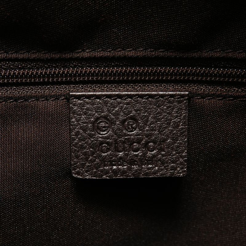 Gucci Boston Bag Sherry Line GG Crystal Gold Canvas