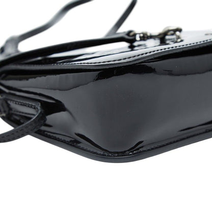 Saint Laurent Charlotte Toy Logo Shoulder Bag Black Patent Leather