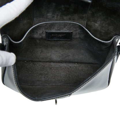 Saint Laurent Charlotte Toy Logo Shoulder Bag Black Patent Leather