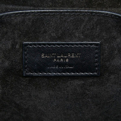 Saint Laurent Charlotte Toy Logo Shoulder Bag Black Patent Leather