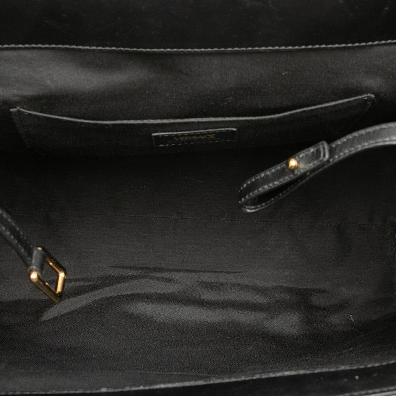 Versace Medusa Quilted Tote Black Leather