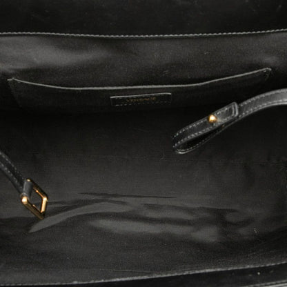 Versace Medusa Quilted Tote Black Leather