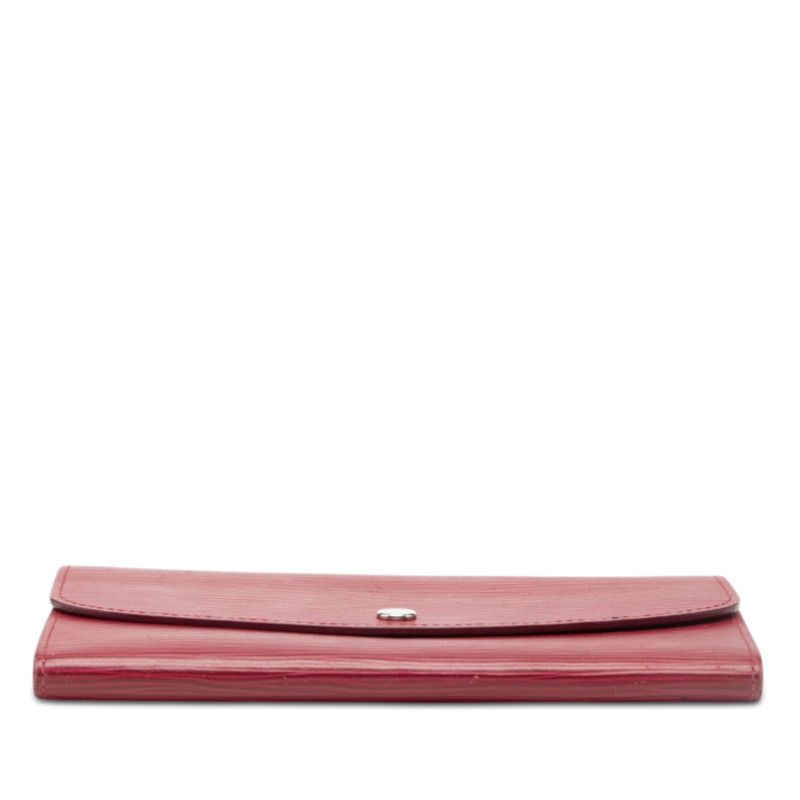 Louis Vuitton Epi Portefeuille Emily Wallet Fuchsia Red Leather