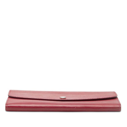 Louis Vuitton Epi Portefeuille Emily Wallet Fuchsia Red Leather