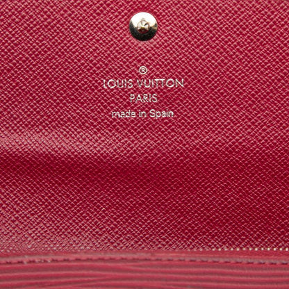 Louis Vuitton Epi Portefeuille Emily Wallet Fuchsia Red Leather