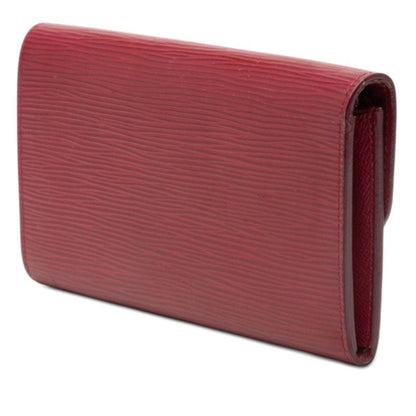 Louis Vuitton Epi Portefeuille Emily Wallet Fuchsia Red Leather
