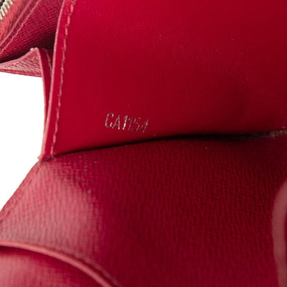 Louis Vuitton Epi Portefeuille Emily Wallet Fuchsia Red Leather