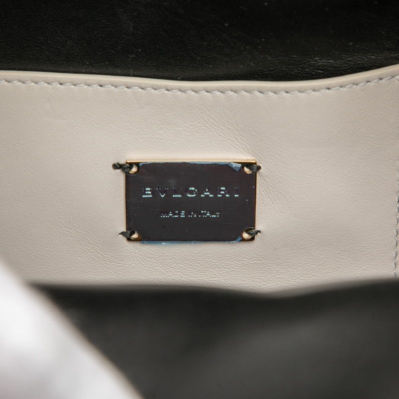 Bvlgari Serpenti Cabochon Backpack Ivory Leather