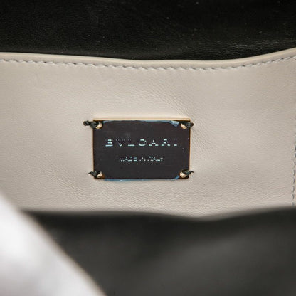 Bvlgari Serpenti Cabochon Backpack Ivory Leather