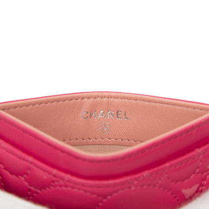 Chanel Camellia Card Case Pink Lambskin