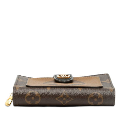 Louis Vuitton Monogram Giant Reverse Portefeuille Juliette Bifold Wallet Brown
